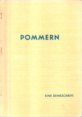 Pommern. Eine Denkschrift.