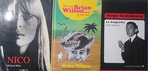 Immagine del venditore per YO SOY BRIAN WILSON y t no + NICO Vida y leyenda de un emblema + SERGE GAINSBOURG La biografa venduto da Libros Dickens