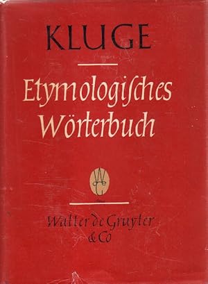 Bild des Verkufers fr Etymologisches Wrterbuch der deutschen Sprache. zum Verkauf von Versandantiquariat Boller