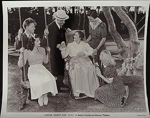 Image du vendeur pour Judge Hardy's Son 8 X 10 Still 1939 Lewis Stone, Mickey Rooney mis en vente par AcornBooksNH