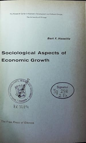 Seller image for Sociological aspects of economic growth. for sale by Antiquariat Bookfarm