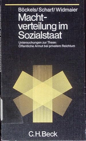 Seller image for Machtverteilung im Sozialstaat. Untersuchungen zur These. for sale by Antiquariat Bookfarm