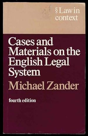 Cases and Materials on the English Legal System (Law in Context Series)