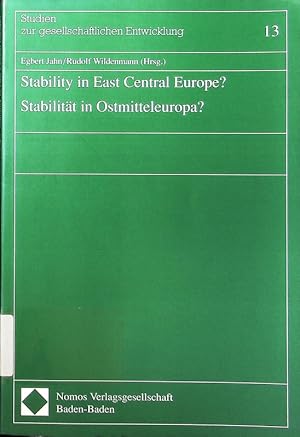 Bild des Verkufers fr Stability in East Central Europe? zum Verkauf von Antiquariat Bookfarm