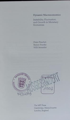 Immagine del venditore per Dynamic macroeconomics. instability, fluctuation, and growth in monetary economies. venduto da Antiquariat Bookfarm