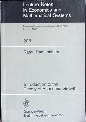 Seller image for Introduction to the theory of economic growth. for sale by Antiquariat Bookfarm