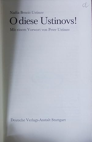 Bild des Verkufers fr O diese Ustinovs !. zum Verkauf von Antiquariat Bookfarm