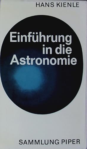 Bild des Verkufers fr Einfhrung in die Astronomie. zum Verkauf von Antiquariat Bookfarm
