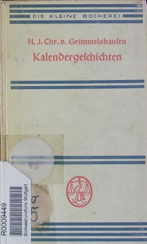 Bild des Verkufers fr Kalendergeschichten. zum Verkauf von Antiquariat Bookfarm