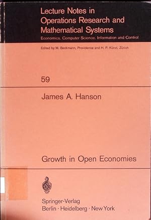 Bild des Verkufers fr Growth in open economies. zum Verkauf von Antiquariat Bookfarm