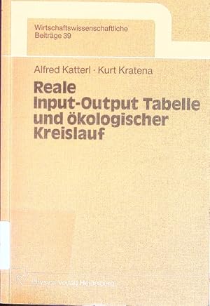Bild des Verkufers fr Reale Input-Output-Tabelle und kologischer Kreislauf. zum Verkauf von Antiquariat Bookfarm