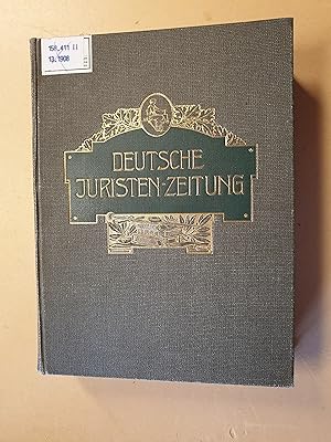 Bild des Verkufers fr Deutsche Juristen-Zeitung nebst Spruchsammlung der Deutschen Juristenzeitung zum Verkauf von avelibro OHG