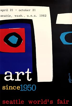 1962 American Exhibition poster - Seattle World's Fair, Art since 1950