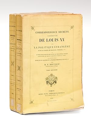 Bild des Verkufers fr Correspondance secrte indite de Louis XV sur la Politique trangre, avec le Comte de Broglie, Tercier, etc. (2 Tomes - Complet) zum Verkauf von Librairie du Cardinal