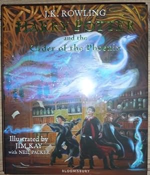 Imagen del vendedor de Harry Potter and the Order of the Phoenix Illustrated Edition (Signed by the Illustrators, First UK edition-first printing) & Tote Bag a la venta por Alpha 2 Omega Books BA