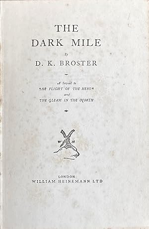 Seller image for The dark mile for sale by Acanthophyllum Books