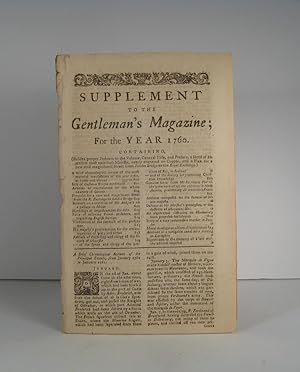 Supplement to the Gentleman's Magazine for the Year 1760