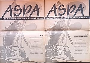 ASPA. Actualidades semanales de Prensa alemana. Nº 98 y99. Agosto 1941.