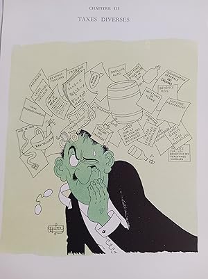 Bild des Verkufers fr ALBERT DUBOUT GRAVURE COULEURS IMPOTS TAXES ENGRAVING 1958 D20 zum Verkauf von Librairie RAIMOND