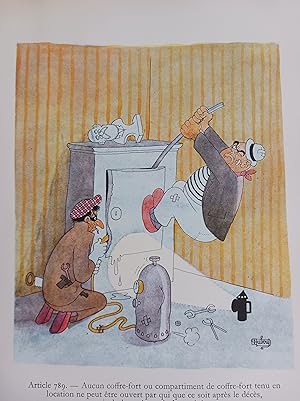 Seller image for ALBERT DUBOUT GRAVURE COULEURS IMPOTS TAXES ENGRAVING 1958 D16 for sale by Librairie RAIMOND