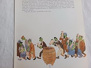 Bild des Verkufers fr ALBERT DUBOUT GRAVURE COULEURS IMPOTS TAXES ENGRAVING 1958 D37 zum Verkauf von Librairie RAIMOND