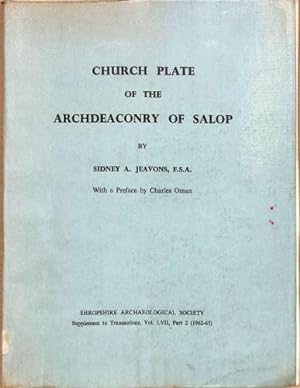 Image du vendeur pour Church Plate Of The Archdeaconry Of Salop mis en vente par WeBuyBooks