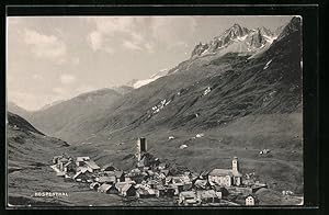 Bild des Verkufers fr Ansichtskarte Hospenthal, Ortsansicht aus der Vogelschau zum Verkauf von Bartko-Reher