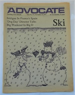 Seller image for The Advocate (Issue No. 177, November 19, 1975): Touching Your Lifestyle (Gay Newspaper) for sale by Bloomsbury Books