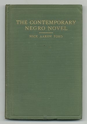 Seller image for The Contemporary Negro Novel. A Study in Race Relations for sale by Between the Covers-Rare Books, Inc. ABAA