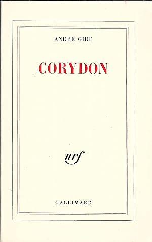 Imagen del vendedor de Corydon a la venta por LES TEMPS MODERNES