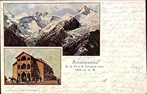 Ansichtskarte / Postkarte Zell am See in Salzburg, Schmittenhöhe, Post und Telegraf Amt