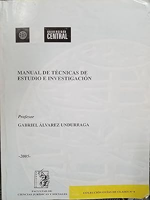 Bild des Verkufers fr Manual de tcnicas de estudio e investigacin zum Verkauf von Librera Monte Sarmiento