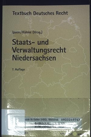 Bild des Verkufers fr Staats- und Verwaltungsrecht Niedersachsen. Textbuch deutsches Recht; Jura auf den Punkt gebracht zum Verkauf von books4less (Versandantiquariat Petra Gros GmbH & Co. KG)