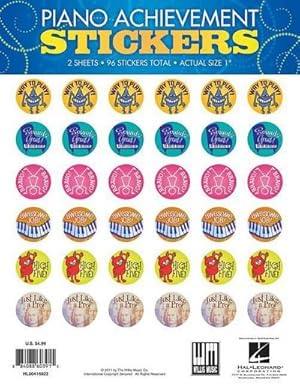 Bild des Verkufers fr Piano Achievement Stickers: Pack of 96 Stickers zum Verkauf von Smartbuy