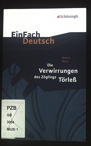 Seller image for Die Verwirrungen des Zglings Trle. EinFach Deutsch for sale by books4less (Versandantiquariat Petra Gros GmbH & Co. KG)