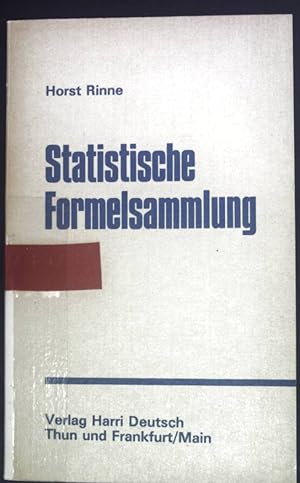 Bild des Verkufers fr Statistische Formelsammlung. zum Verkauf von books4less (Versandantiquariat Petra Gros GmbH & Co. KG)