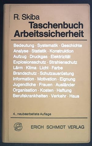 Bild des Verkufers fr Taschenbuch Arbeitssicherheit. zum Verkauf von books4less (Versandantiquariat Petra Gros GmbH & Co. KG)