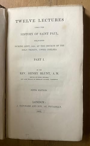 Twelve Lectures upon the History of Saint Paul