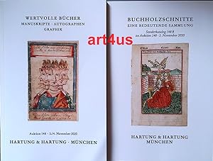 Hartung und Hartung, Auktion 148 (2 Bände) 3. November 2020 Wertvolle Bücher ; Buchholzschnitte