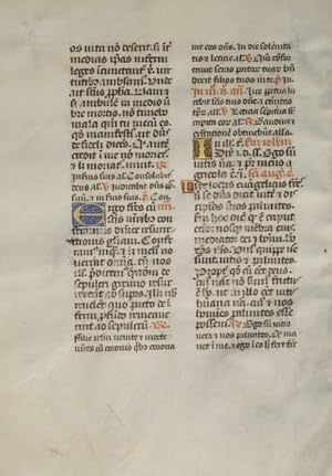 Blad uit een Brevier 1485