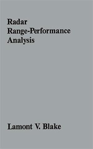 Seller image for Radar Range-performance Analysis for sale by GreatBookPrices