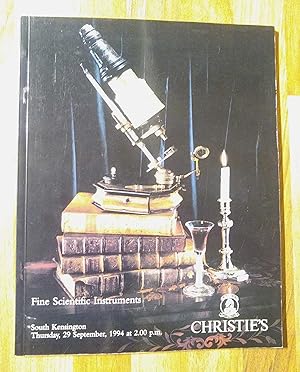 Fine Scientific Instruments. Auction Catalogue. South Kensington, Thursday 29 September 1994