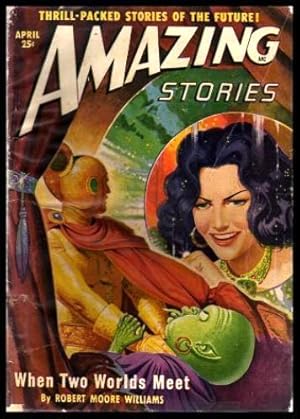 Image du vendeur pour AMAZING STORIES - Volume 24, number 4 - April 1950 mis en vente par W. Fraser Sandercombe