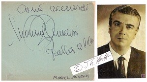 Bild des Verk�ufers f�r MANUEL AUSENSI (1919-2005) katalanischer Bariton-Operns�nger / catalanian-spanish opera singer zum Verkauf von Herbst-Auktionen