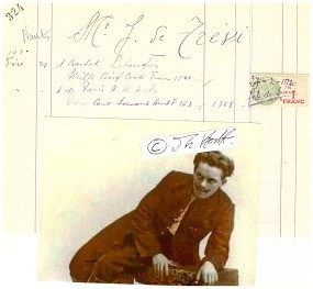 Bild des Verkufers fr JOSE DE TREVI (Joseph Willemsen, 1880-1958) belgischer Opernsnger, Tenor. An der Grand Opra Paris sang er in den Urauffhrungen der Opern ''Maximilien'' von Darius Milhand (5.1.1932), ''Oedipe'' von G. Enesco (10.3.1936) und ''La Samaritaine'' Max d'Olonne (23. 6. 1937) sowie 1942 die Titelpartie in der Oper ''Palestrina'' von Hans Pfitzner, in der Oper von Nizza 1935 sang er in der Urauffhrung von ''Quatre-Vingt- Treize'' von Charles Silver. zum Verkauf von Herbst-Auktionen