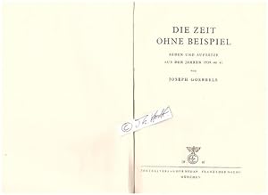 JOSEPH GOEBBELS (1897-1945 SM) NS-Reichspropagandaminister