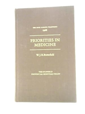 Immagine del venditore per Priorities in Medicine (Rock Carling Fellowship, 1968) venduto da World of Rare Books