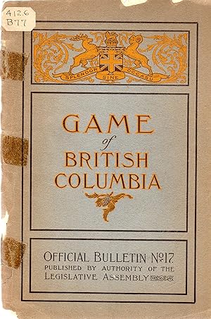Seller image for Gane of British Columbia for sale by David Foley Sporting Books
