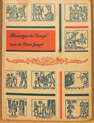 Bild des Verkufers fr Bloempjes der vreugd voor de lieve jeugd. Bouquet van de mooijste verhaaltjes & de vrolijkste vaersjens voor Jonge Heeren & Juffers en hunne brave Ouders. Met konstige Houtsneden, vele fraaije Kopergravuren en talrijke gekleurde Printjes zum Verkauf von WeBuyBooks