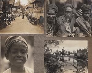 Collection of 9 original black and white photographs, c.1925.